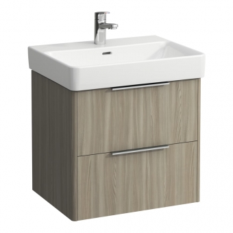 Spintelė praustuvui Laufen BASE 570x438x515 mm, su dviem stalčiais, praustuvui 810963, spalva- šviesi guoba 